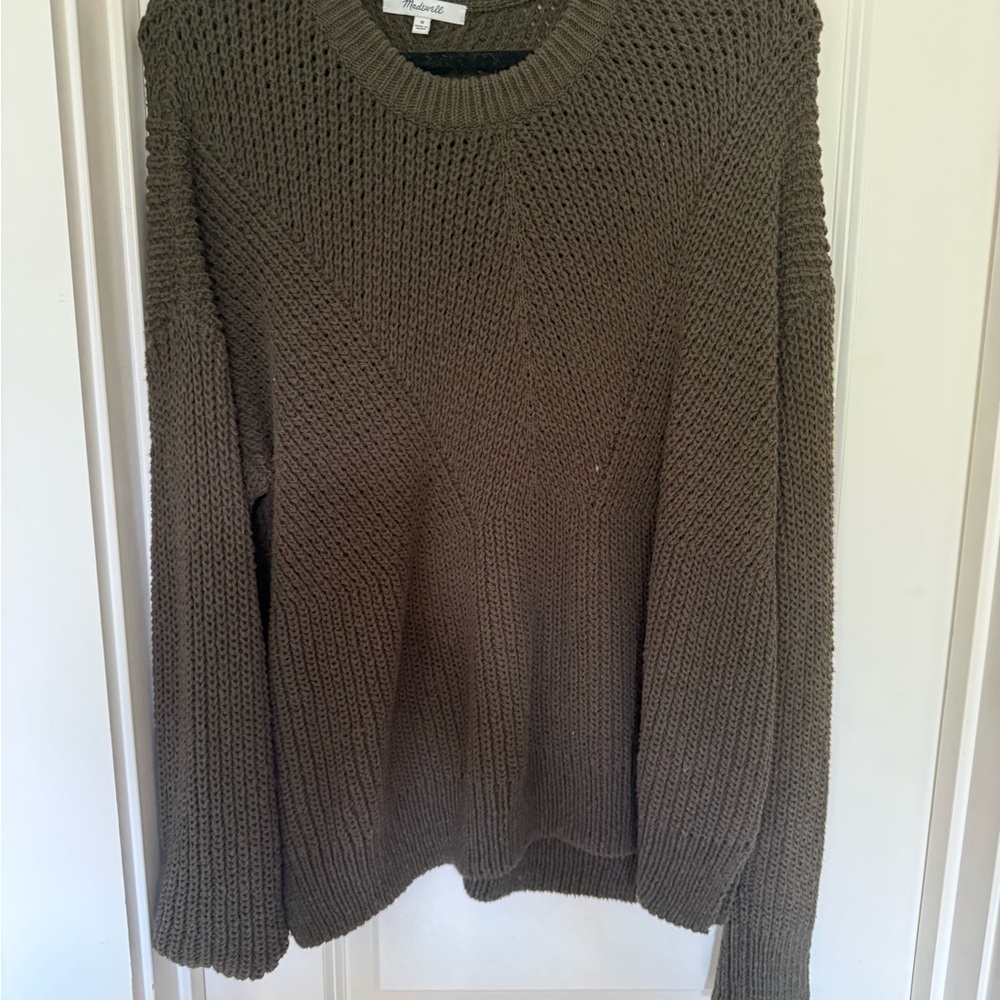 Madewell Women's Olive Crewneck Sweater